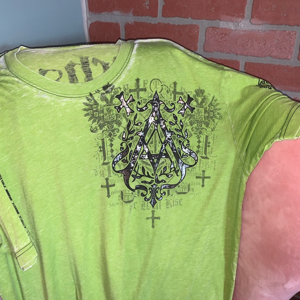 Archaic Affliction Neon Green Graphic Tee - Picture 4 of 5